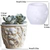 Yak Succulent Plant Flower Pot Resin Silicone Mold Sitting Cute Cow Storage Box Concrete Mould Cow Yak Candle Cup Gypsum Molds