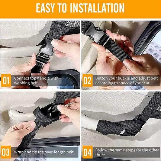 1x Car Interior Roof Storage Bag Cargo Net Car Ceiling Organizer Net Accessories