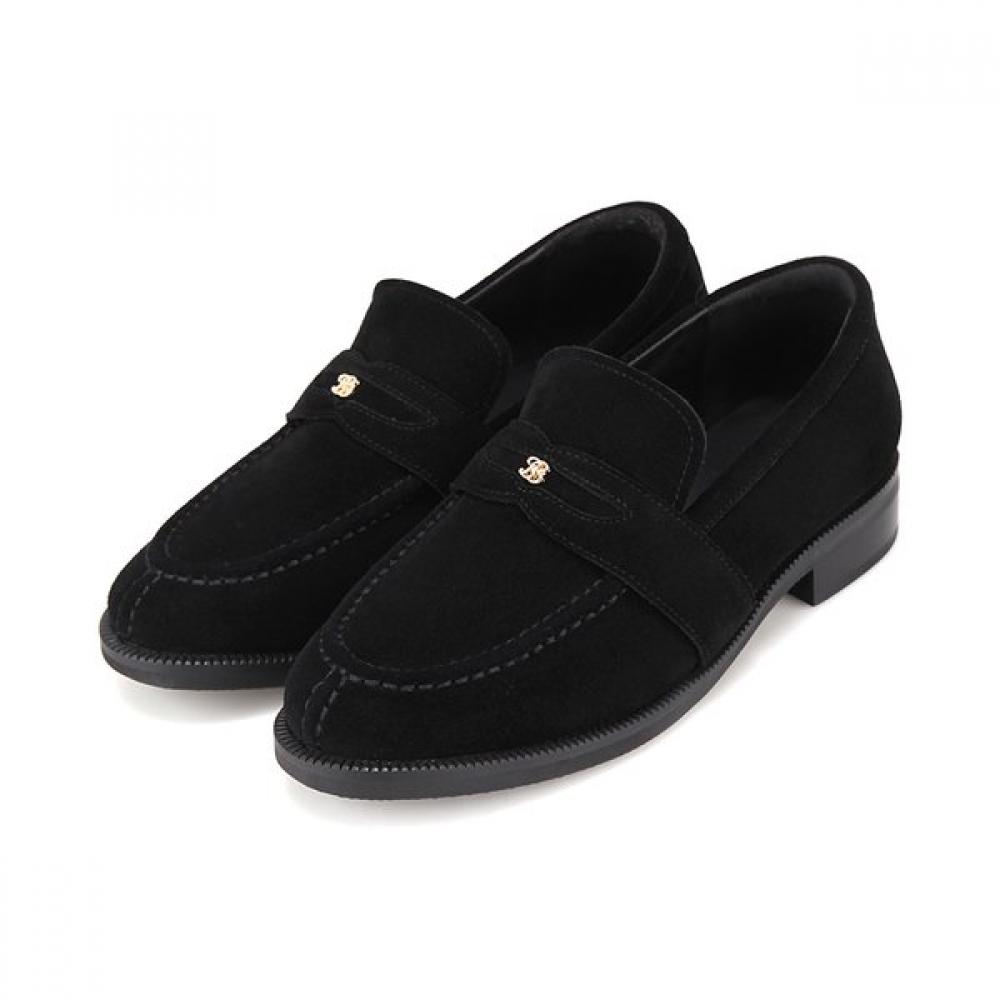 Barbara Leather Slim Basic Daily Loafer 3cm Bbj538