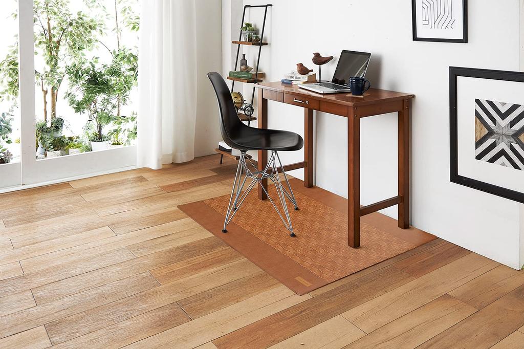 Bestco Floor Mat/Chair Mat, Antibacterial, Mildew Resistant, Odor Resistant, and Flame Retardant, 90x120cm, Leather Style, ND-4566, Classicon