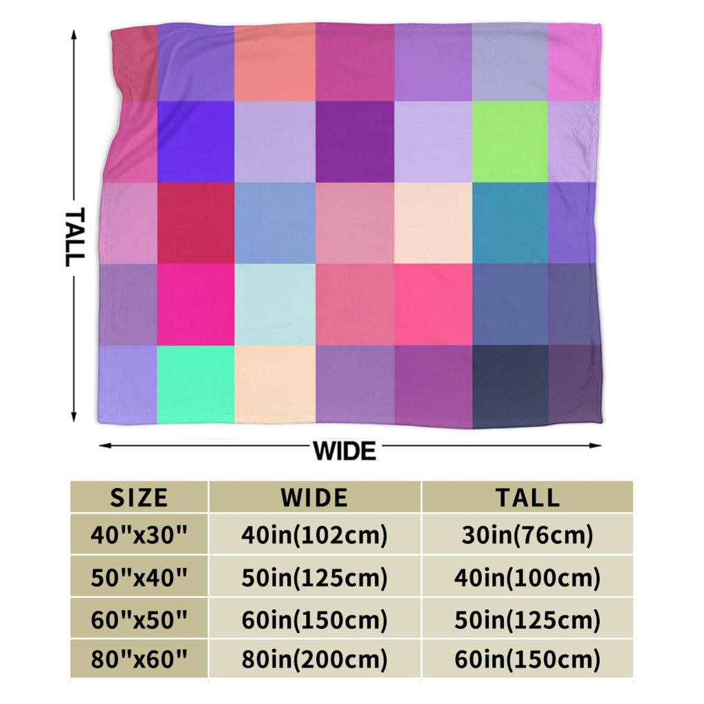 Palette Color Throw Blanket Soft Cozy Novelty Blankets For Living Room Picnic Flannel Bedspread Bed Cover