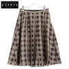 FOXEY Brown 39706 Check Skirt Skirt 38 Brown Black CheckUsed