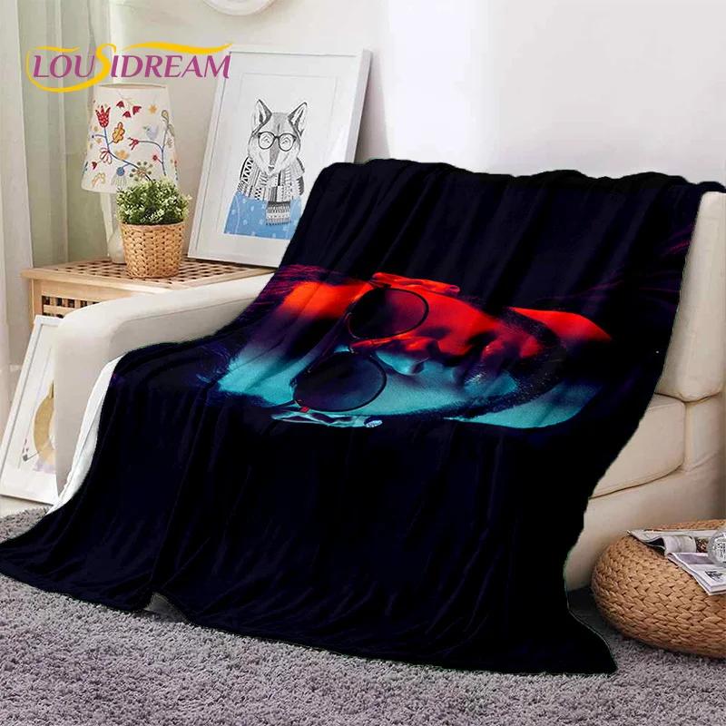 Free Anuel AA Rapper Hip Hop Singer Soft Flannel Blanket for Beds Bedroom Sofa Picnic,Throw Blanket for Outdoor Leisure Nap Gift