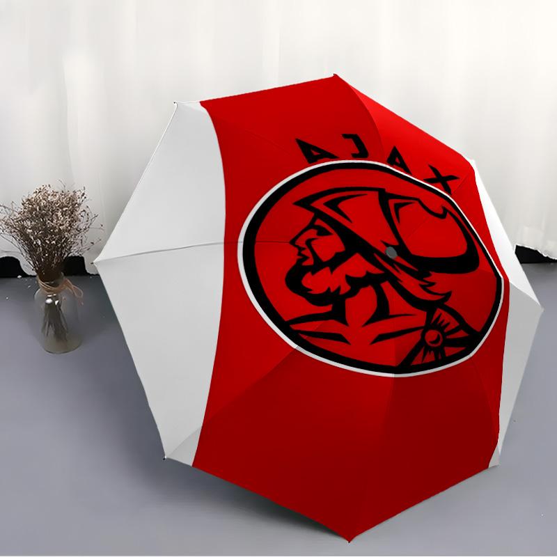 1pc Ajax FC Umbrella, Sun Protection, And UV Shielding. It Has Eight Sturdy Ribs for Outdoor Use And Perfect As a Holiday Gift