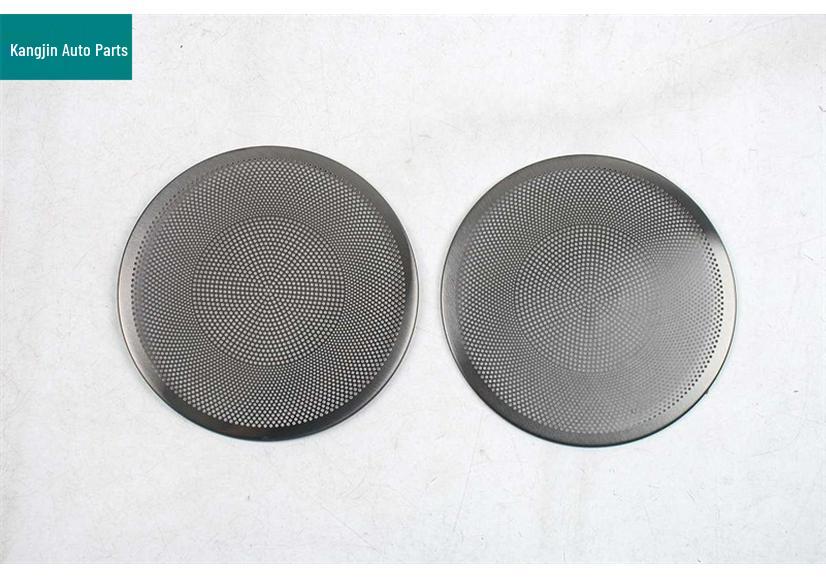 Black Titanium Stainless Steel Speaker Covers for GAC AION 26 HaoBo A800 - Front & Rear Roof Interior Modification