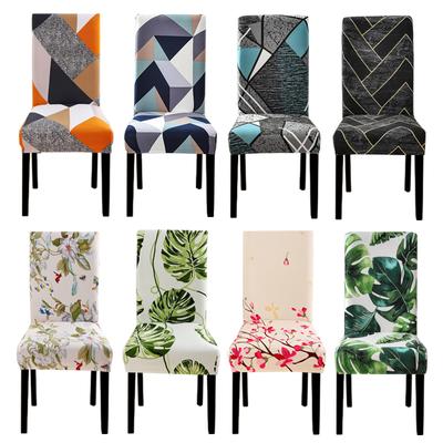Geometry Chair Cover Dining Elastic Chair Covers Spandex Stretch Elastic Office Chair Case Anti -Dirty Removable 1pc