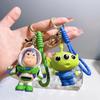 Best-Selling Toy Story Figures Keychain: Three-Eyed Alien, Buzz Lightyear, and Strawberry Bear Charms