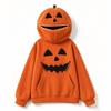 Unisex Kids Halloween Pumpkin Print Hoodie Sweatshirt Retro Top