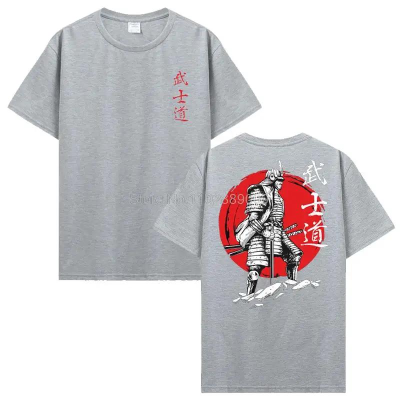 Japan Samurai Spirit T Shirts EU Size 100% Cotton Tops Bushido Male Gifts Tee Streetwear Clothing T Shirts For