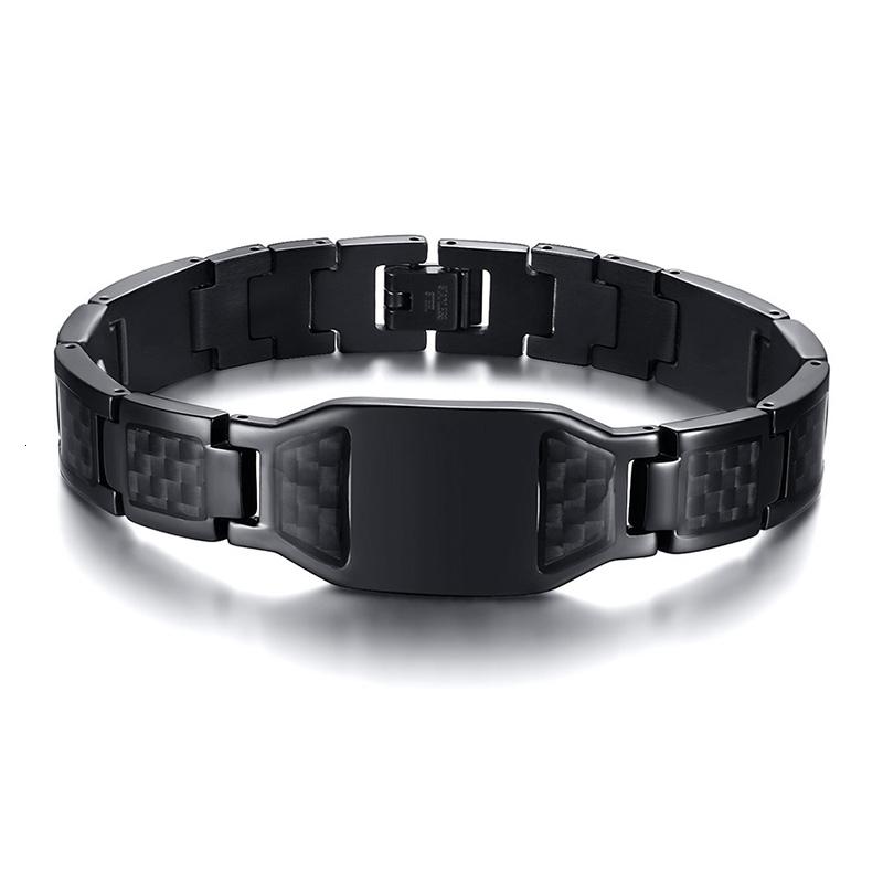 

Personalized Constellations Zodiac Sagittarius Black Stainless Steel Carbon Men Bracelet Bio Therapy Adjust Tool