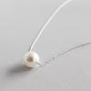 Beixi S925 Sterling Silber Muschelperlen-Halskette für Damen - Einfach, Elegant, Koreanischer & Japanischer Stil