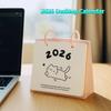 Cartoon Daily Planner Plastic Table Planner Creative Standing Flip Calendar  Office