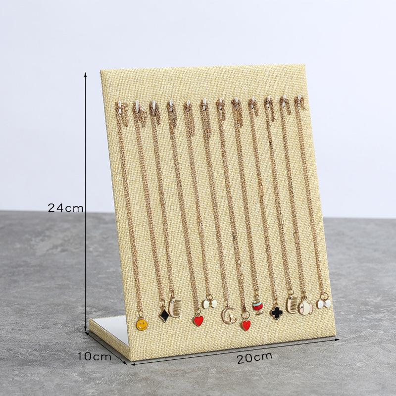 Jewelry Display Stand for Necklace Pendant Velvet Jewelry Organizer Holder for Bracelet Chains Stud Earring Display Rack