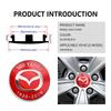 4pcs Car Wheel Hub Center Cover Tire Rim Cap Decoration Sticker For Mazda 3 CX3 CX4 CX5 CX7 CX8 CX9 CX30 RX7 Atenza Axela FF8