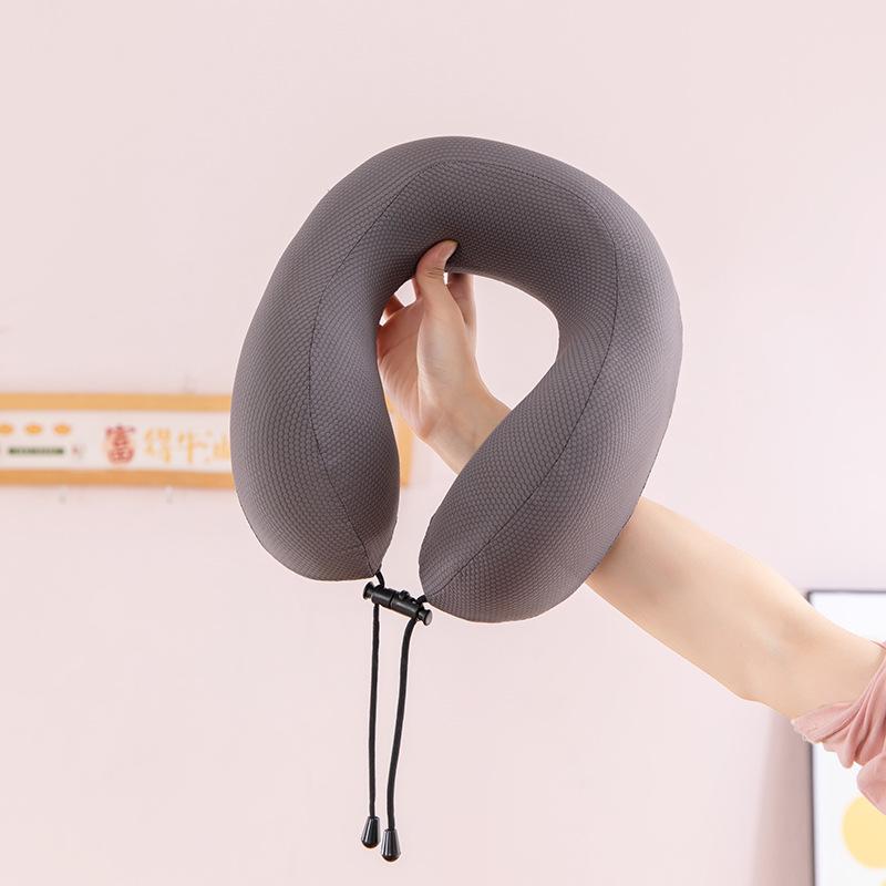 All Seasons Universal Ice Silk Memory Foam U-shaped Pillow Hump Travel Pillow Can Store Travel Neck Pillow U-shaped Pillow Japanese U-shaped Pillow