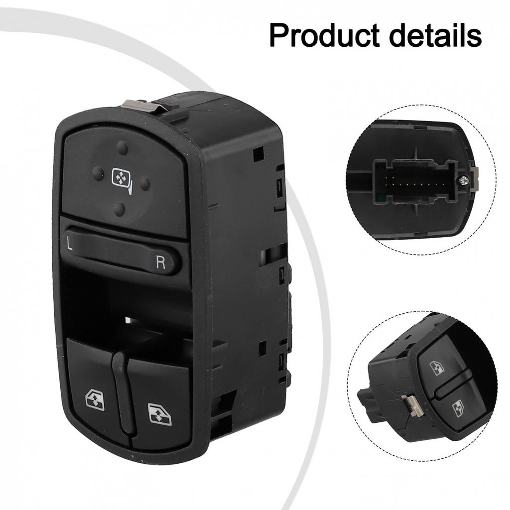 Front Right Electric Window Switch Assembly for Corsa D Models 08 To 14