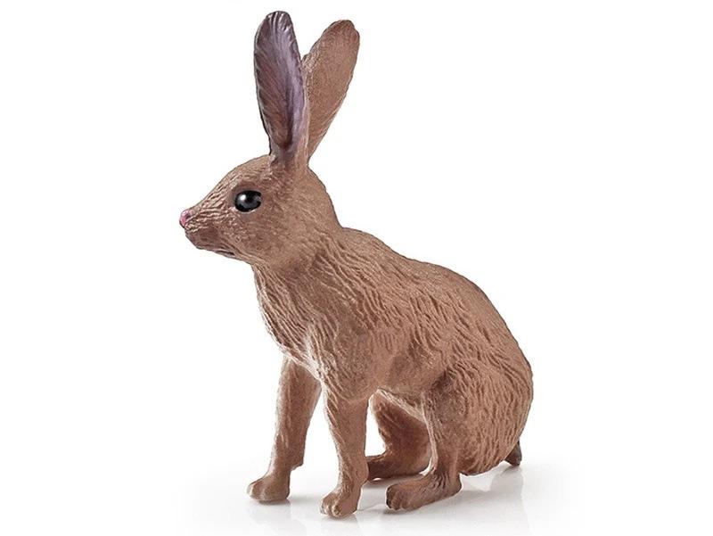 

1Pcs Cute Animal Tabletop Decor Realistic Forest Wild Rabbit Figurine Mini Rabbis Model Home Decoration Ornament