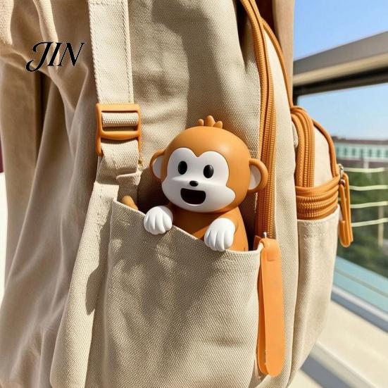 Mini Desk Fan Monkey Clip-on for Cup Bowl, Portable Holder Cooling Hot Travel Soup Coffee, 3 Speed Rechargeable Coffee Chiller, Neck Hanging