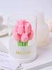 3D Tulip Bouquet Aroma Candle Silicone Mold DIY Mother's Day Gift Flower Ornaments Concrete Molds Handmade Soap Mould Home Decor