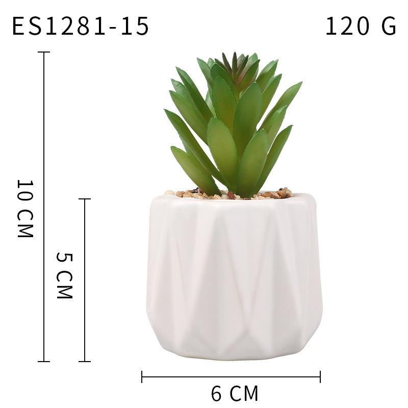Small, Wavy Cup-Shaped Simulated Succulent Plant Potted Plant, Nordic Office Furniture Fresh Decoration