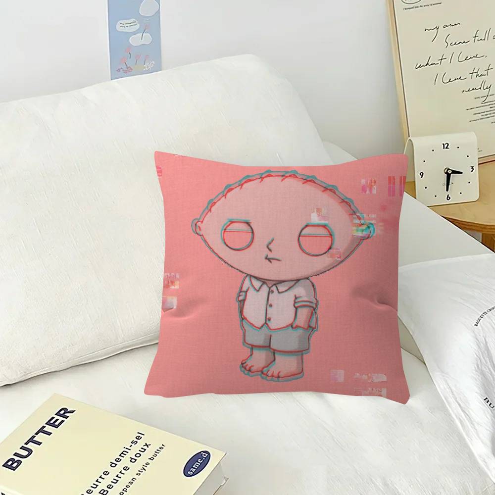 Cartoon Stewie cute fun Pillow Cover for Bedroom Room and Living Room Sofa Decorative Cushion Cover