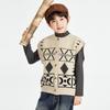DuoDuoJia Boys' Icelandic Jacquard Knit Vest