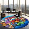 Brawl Stars (5) Round Office Rug Decorative Floor Rug for Office Bedroom Living Room and Home Space