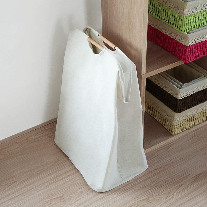 1pc Collapsible Laundry Basket with Handle Large Capacity Household Bathroom Dirty Clothes Storage Basket Clothes Organizer