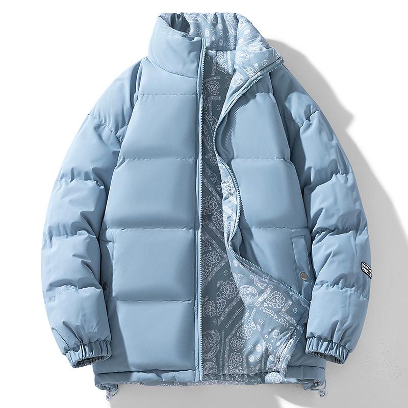 

Autumn and Winter Cotton-padded Men s Thickened Short Winter Stand-up Collar Thermal Jacket 5XL