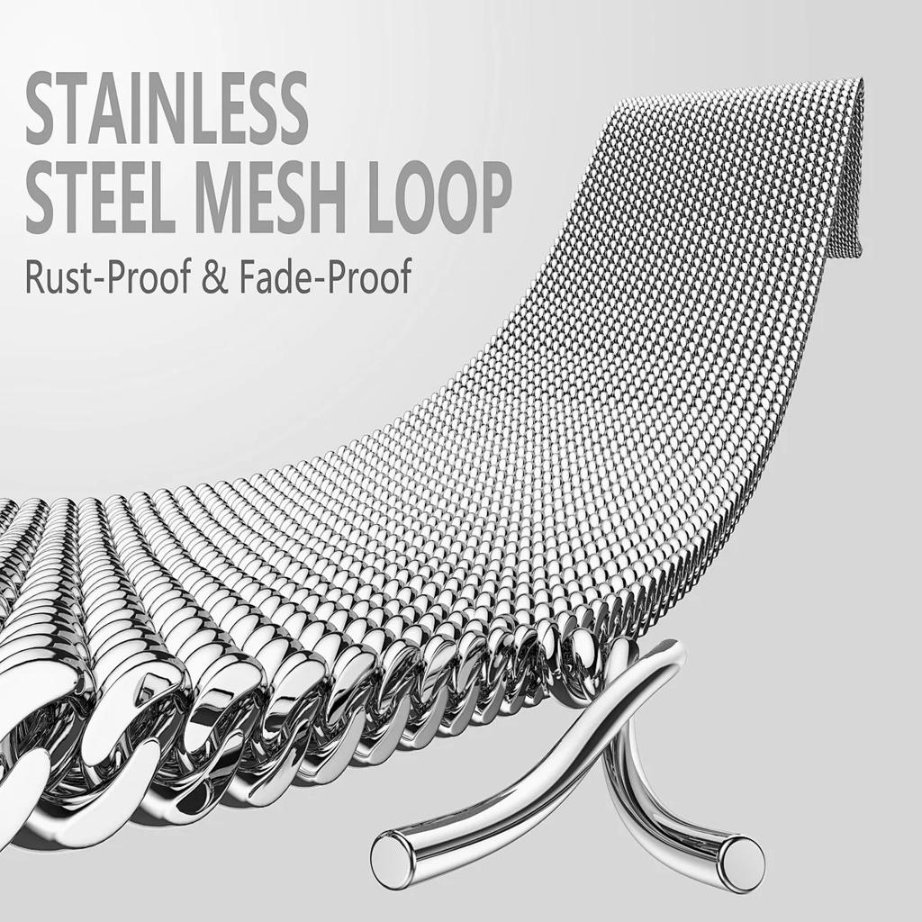 Pentru Google Pixel Watch 3 41mm/Watch 2/Watch Bandă tip buclă milaneză din oțel inoxidabil, curea de încheietură reglabilă cu cataramă