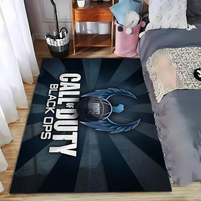

Call of Duty logo printed flannel carpet, non-slip, suitable for bedroom, living room, and children s room decoration 40x60cm( 15x23in )