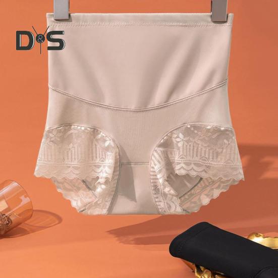 Women Panties High Waist Tummy Control Soft Stretchy Lace Anti septic Slimming Breathable Pospartum Plus Size Yoga Underpants Briefs