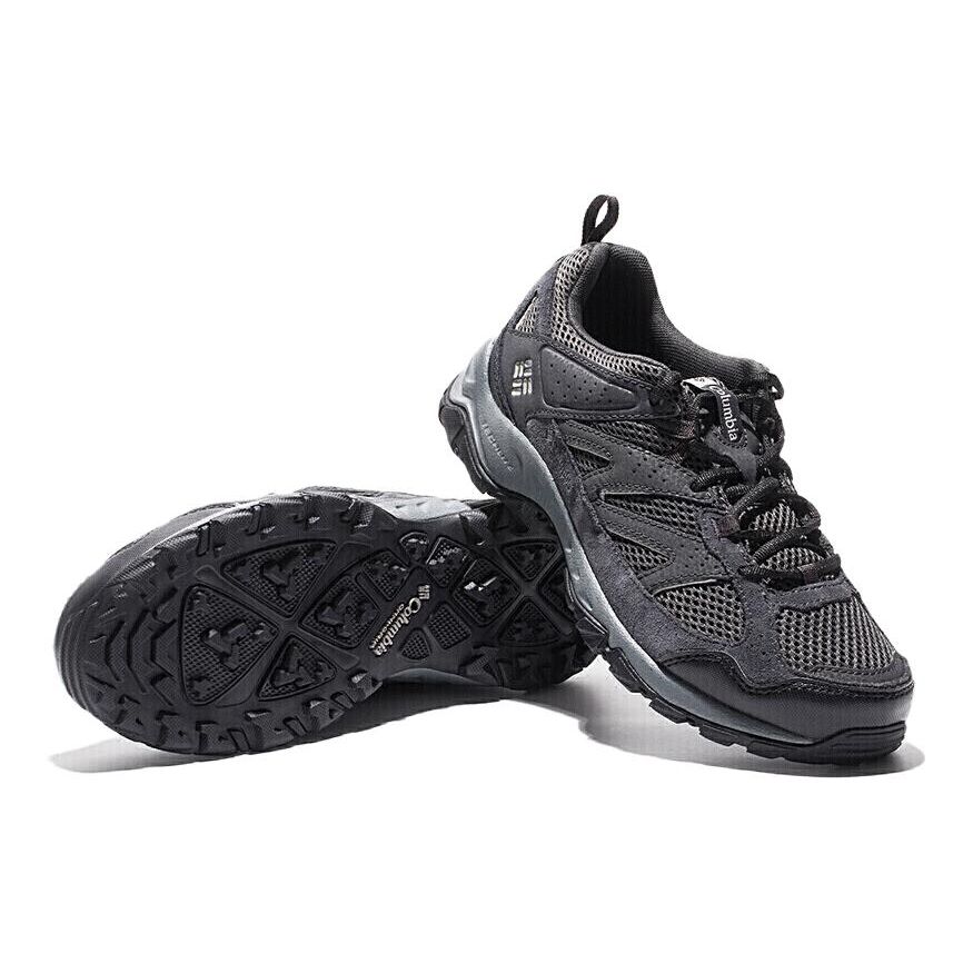 Columbia Hiking Leather Mesh Fabric Antibacterial Cushioning Technology Breathable Shock Absorbing Lightweight Low Top Hiking Shoes YM1182-011