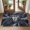 Athletic Bilbao Football Design Crystal Velvet Rug Soft Decorative Mat for Bedroom Entrance