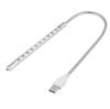 Portable Stylish High Brightness USB 10Pcs LED Lamp Blubs Light for PC  Laptop Silver