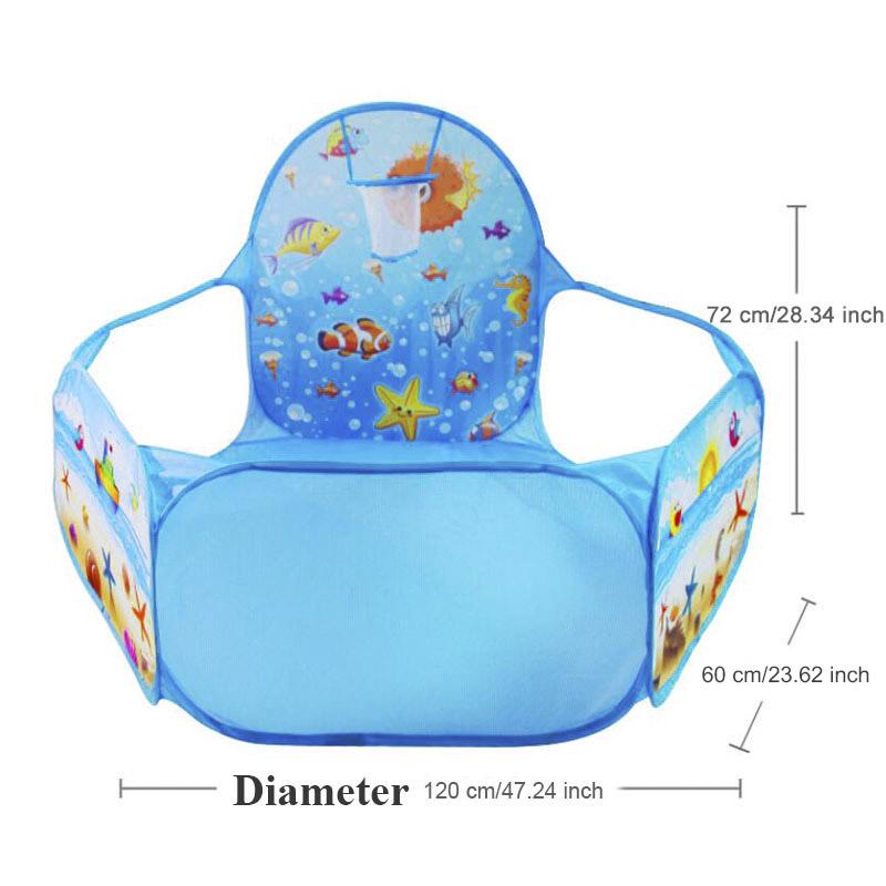 Non-Toxic Play Tent Cartoon Ball Pit Pool Portable Foldable Children Outdoor Indoor Sports Educational Toys With Basket For Kids