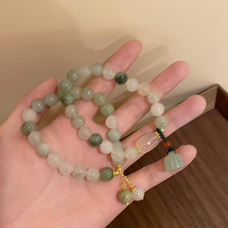 New Chinese Lotus Pendant Bracelet: Trendy, Stylish, and Fresh Hand Jewelry for Women