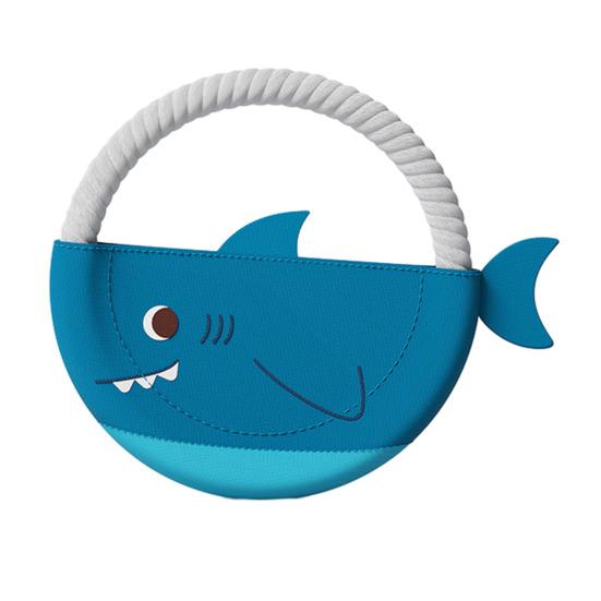 

Pet Toys with Rope Loop Gum Massage And Tartar Cleaning Teething Toy Round Shape Dog Chew Toy Resistant to Biting Dog Play Shark