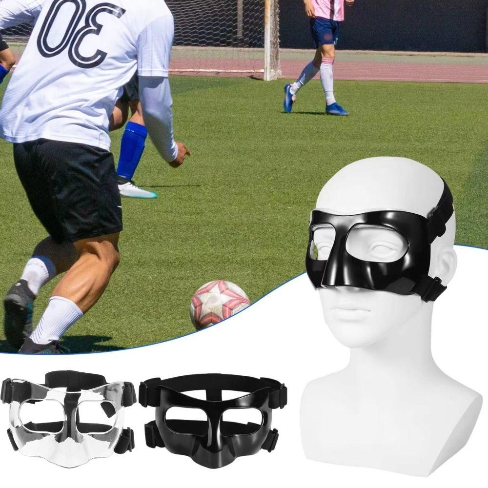 Adjustable Basketball Face Mask Elastic Strap Face Guard Durable Nose Protector  Game Collision