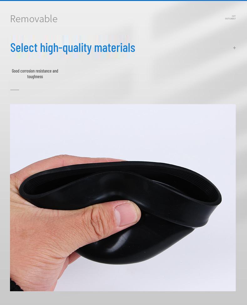 Universal Car LED Headlight Waterproof Dust Cover - Extended Sealing Style