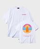 ELIMENO El Surfing Artwork Oversized Short Sleeve T-Shirt White