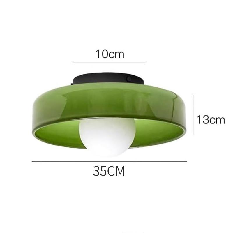 Nordic Minimalist Memphis Ceiling Lamp - French Retro Glass for Entrance, Hallway, or Balcony