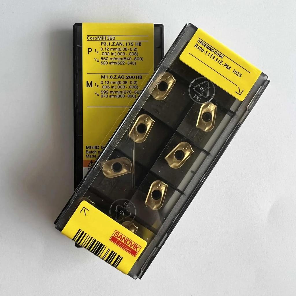 Original Sandvik / R390-11T331E-PM 1025 / Carbide CNC Blade 10 Pieces
