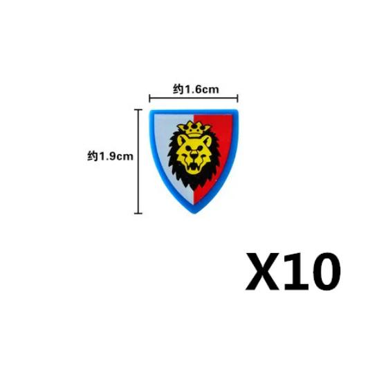 MOC Medieval Military Figures Weapons Building Blocks Knight Soldiers Shield Vest Armor Sword Ax Spear Bricks Toys Children