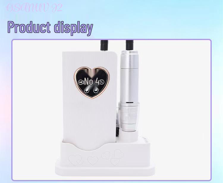 Portable Rechargeable Nail Art Machine 45000 RPM - Smart Silent Grinding & Shaping Tool for Nail Salons