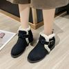 Autumn And Winter Plus Size Women'S Thick Soled Cotton Shoes Snow Boots Are Warm Thick Soft 35-43