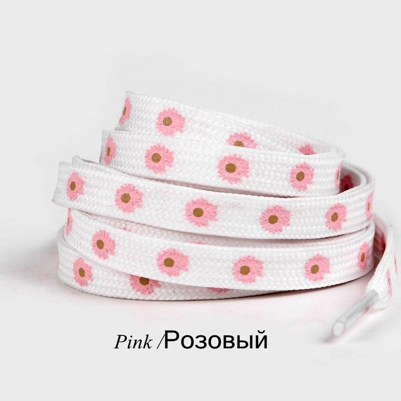 Little Daisies Shoelaces Cartoon Printing Fashion Unisex Flat Shoe laces High-top Canvas Sneakers Shoelaces AF1 Sports Shoelaces