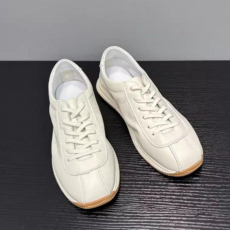 

Мужские повседневные уличные джоггеры кроссовки мягкие противоскользящие платформа шнуровка воловья кожа натуральная кожа обувь дышащие обувь для скейтборда 43