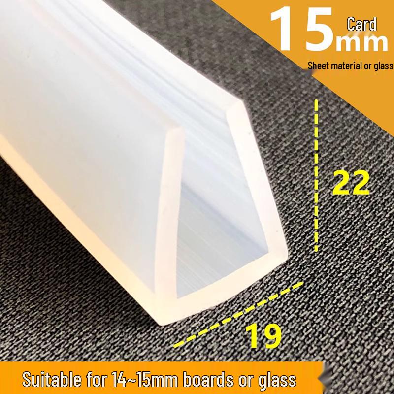 Silicone U-Shaped High-Temperature Waterproof Translucent Sealing and Decorative Strip for Fiberglass Edge Banding and Anti-Collision.