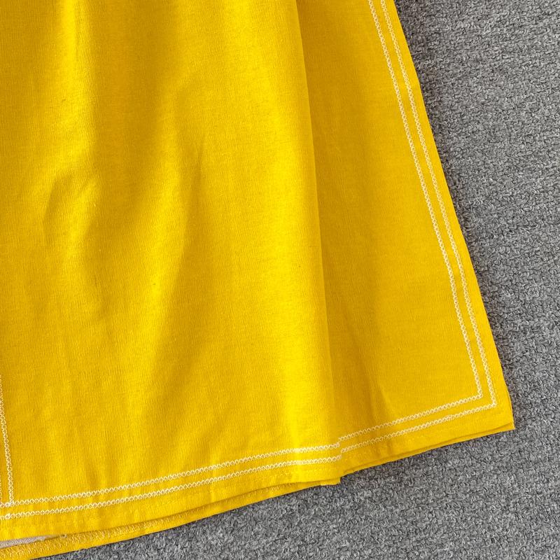 RUGOD Abito lungo da viaggio in stile etnico con ricamo girocollo con maniche a lanterna, abito stile bohémien retrò ampio scampanato femminile